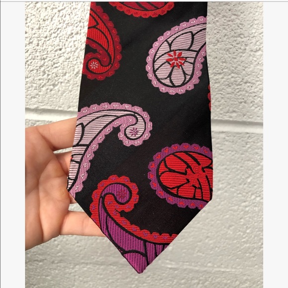 Atlas Design paisley print tie - Picture 2 of 5
